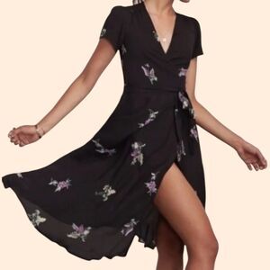 Reformation Linda Wrap Midi Dress